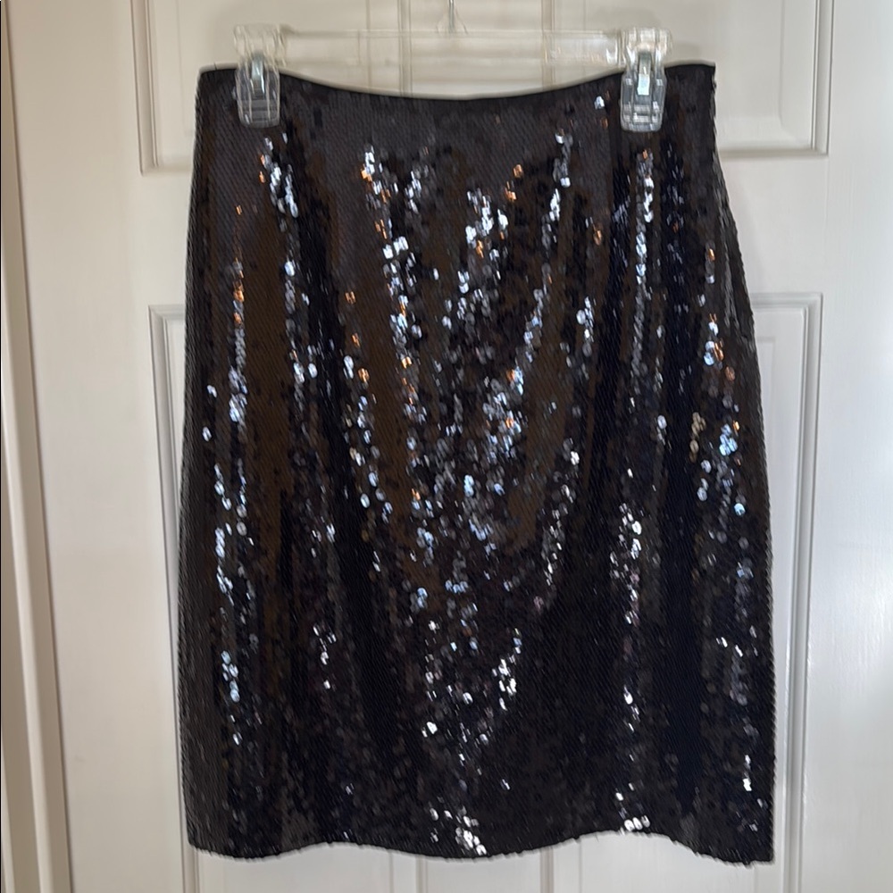 Vintage INC Black Sequin Skirt
